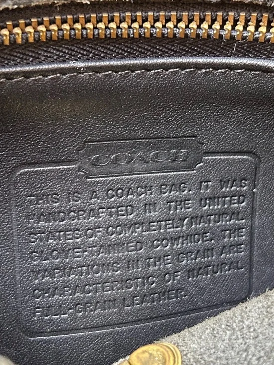 Vintage Black Leather Coach Bag - Picture 11 of 11